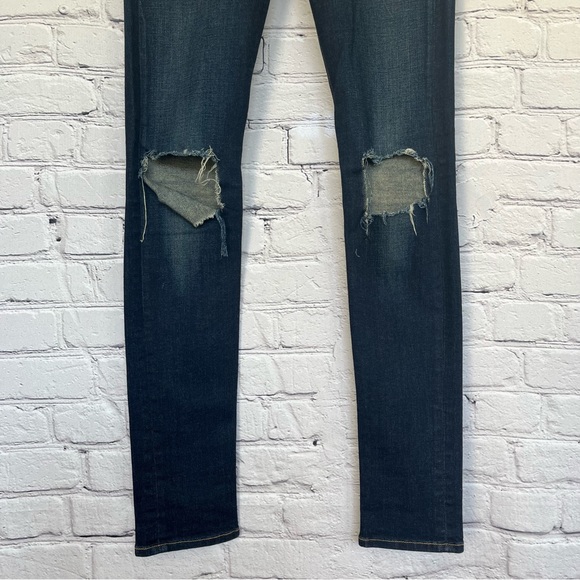 Rag & Bone Distressed Destroyed Skinny Jeans Sz 26 - Picture 3 of 11